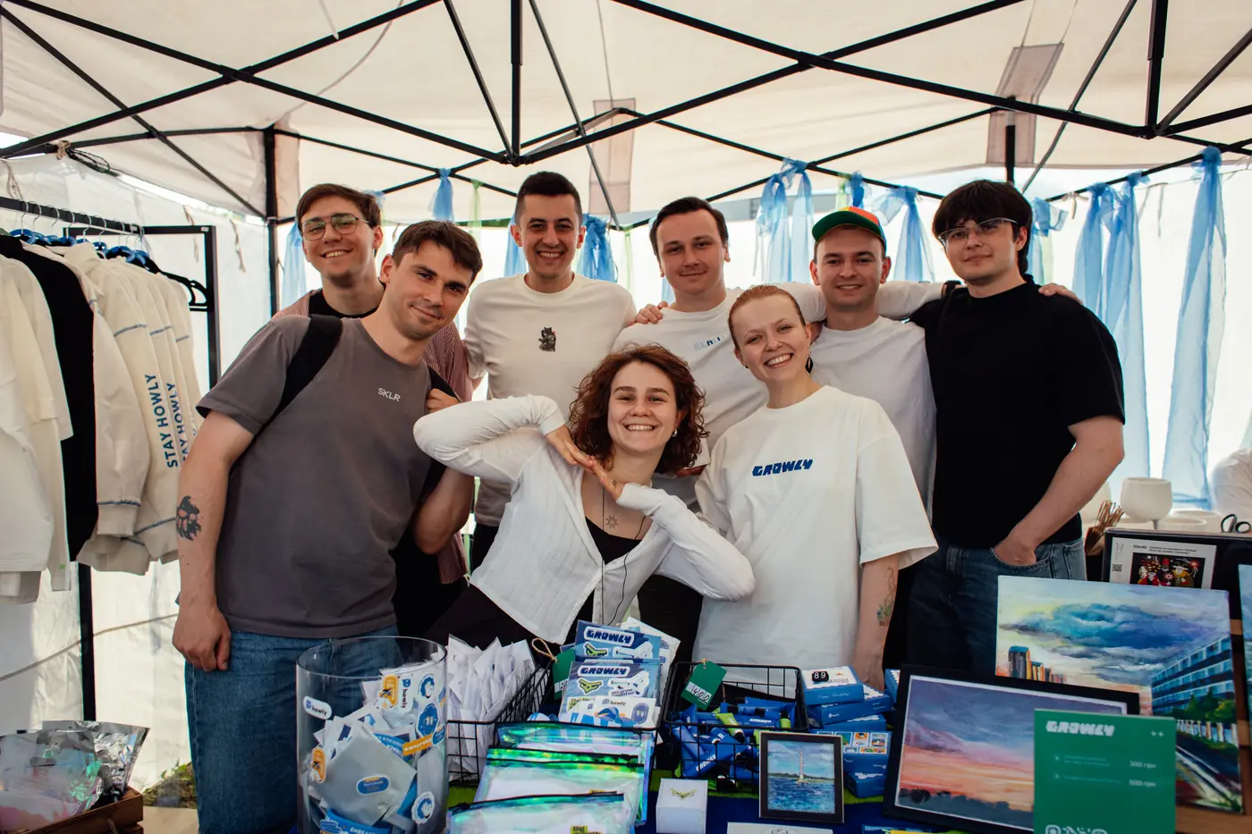 The Growly team at a charity fair